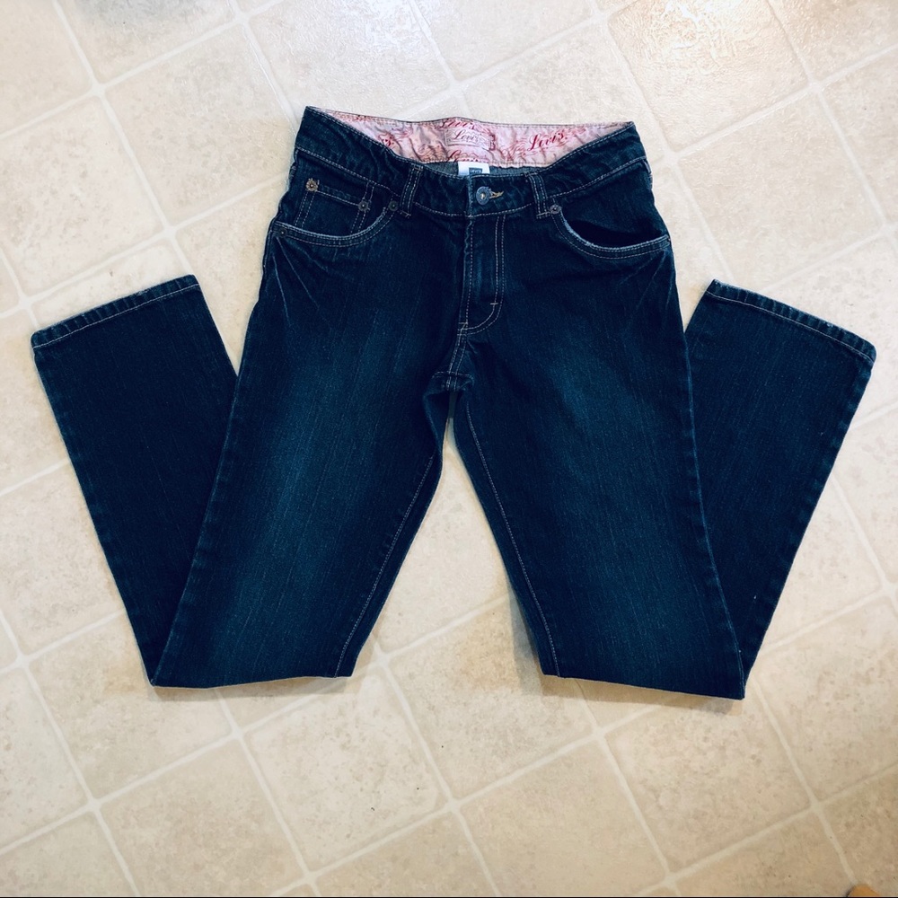 Girl’s Levi’s Blue Jeans Sz 16 Adjustable Waist
